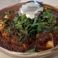 Mapo tofu w seasonal vegetables at Donna Chang in Brisbane