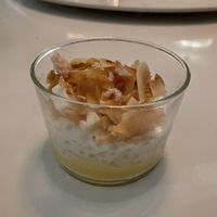 Sago Pudding with Coconut Chips (different to menu)  at Donna Chang in Brisbane