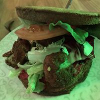 Vegan burger at MA in Essen