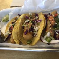 Fish tacos  at Earth Plant Based in Phoenix