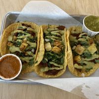 Tacos al pastor.. ask for more!  Delicious! at Earth Plant Based in Phoenix