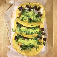 Al pastor tacos at Earth Plant Based in Phoenix