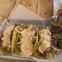 All fish tacos   at Earth Plant Based in Phoenix