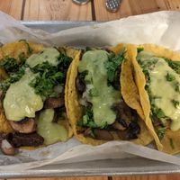 Carnitas tacos at Earth Plant Based in Phoenix