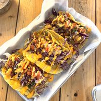 Yummy fish tacos!!!😋😋😋  at Earth Plant Based in Phoenix