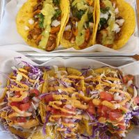Carnitas tacos USD$11, Fish tacos USD$11 at Earth Plant Based in Phoenix