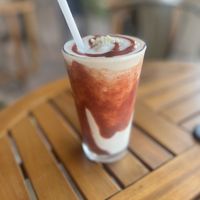 Strawberry shortcake milkshake   at Earth Plant Based in Phoenix