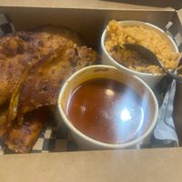 QUESABIRRIA with a side of Mexican ricee  at Earth Plant Based in Phoenix