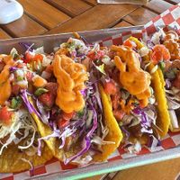‘Fish’ vegan tacos  at Earth Plant Based in Phoenix
