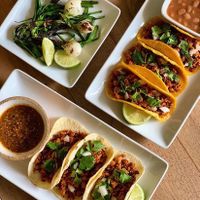 Chorizo tacos at Earth Plant Based in Phoenix
