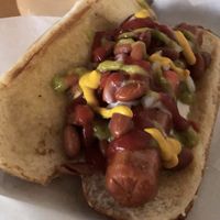 Their take on a Sonoran dog at Earth Plant Based in Phoenix