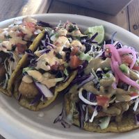 Tacos! Fish and shrimp  at Earth Plant Based in Phoenix