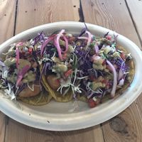 Shrimp tacos  at Earth Plant Based in Phoenix