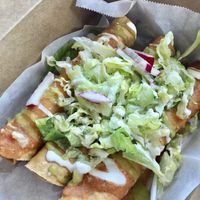 Potato flautas at Earth Plant Based in Phoenix