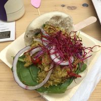 jackfruit rendang bao bun @ zomer maan fest  at Toko-Patja in Heerlen
