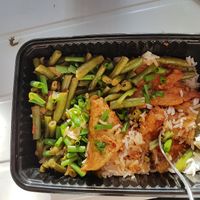 Tofu with beans and rice at Toko-Patja in Heerlen