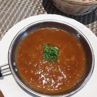 Traditional Jordanian tomato stew at Palm Court in Wadi Musa