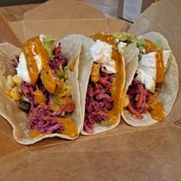 Tacos Pura Vida $13.75 (CA) which is currently $10.05 (U.S.) at Copper Branch - Stanley in Montreal