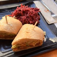 Smoked Tempeh plus sriracha slawps  at Copper Branch - Stanley in Montreal