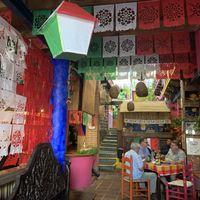 Inside at Los Colorines in Tepoztlan