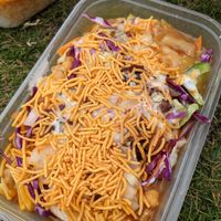 Samosa chaat at Chai Walla in Cambridge