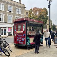 Food kiosk   at Chai Walla in Cambridge