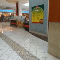 Under the escalator at Vegan Jus in Strongsville