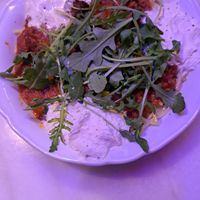 Vegan spaghetti at Bavet in Leuven