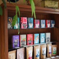 The first floor is a natural food shop selling organic foods, superfoods and organic vegetables. at Marche in Kurashiki