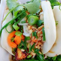 Vegan Tofu Bao Bun - delicious! at Super Hero Banh Mi in Castlemaine