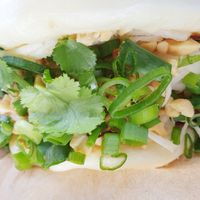 Vegan Tofu Bao Bun - delicious! at Super Hero Banh Mi in Castlemaine