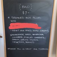 Bao at Super Hero Banh Mi in Castlemaine