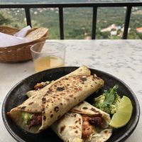 Breakfast Burrito with a view   at Studio Vert  in Laroque-des-alberes