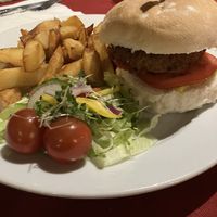 Vegan burger   at The Lion Inn in Blakey