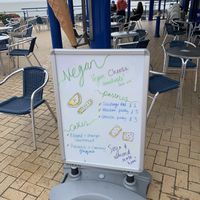 Lured in by the promise of vegan cheese... at Marco's Cafe in Barry