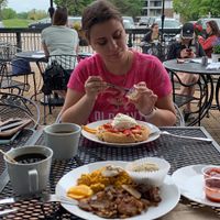 The outdoor seating is nice. at Olivia's Organic Cafe in Burnsville