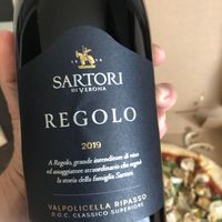 Italian wine (Regolo, valpolicella ripasso (DOC)  at Vrouwe Jakoba in Schiermonnikoog