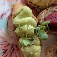 Vegan avocado sandwich at The Lord Mayor's Lounge at The Shelbourne in Dublin