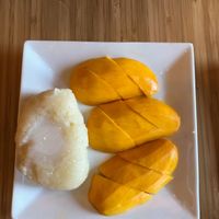 Sticky Rice with Mango at Pete's Thai Kitchen in Dubuque