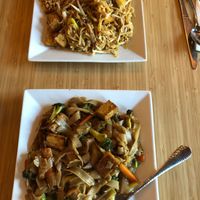 Pad Thai with Tofu (Back) Pad Si Lieu-  at Pete's Thai Kitchen in Dubuque