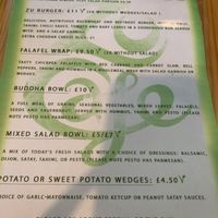 Menu   at Zu Cafe in Lewes