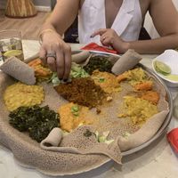 Injera to share!  at Balageru in Nottingham