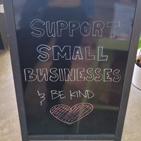 Sign outside at Mindful Juice Bar in Surrey
