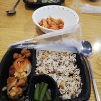 Ready-made meal and free kimchi at Vegan Mart - 비건마트  in Busan