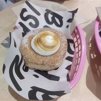 Beignet à la rhubarbe   at Boneshaker Doughnuts in Paris