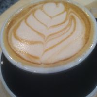 Latte at Boneshaker Doughnuts in Paris