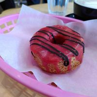 Raspberry/Chocolate Veignet at Boneshaker Doughnuts in Paris