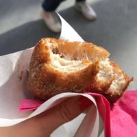 Cinnamon sugar donut at Boneshaker Doughnuts in Paris