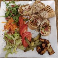 Arabic dish at Sham Falafel in Krakow