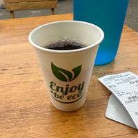 Free tea! at Sham Falafel in Krakow